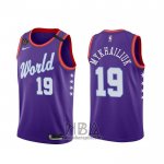 Camiseta 2020 Rising Star Svi Mykhailiuk NO 19 World Violeta
