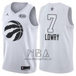 Camiseta All Star 2018 Toronto Raptors Kyle Lowry NO 7 Blanco