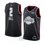 Camiseta All Star 2019 Los Angeles Lakers Lonzo Ball NO 2 Negro