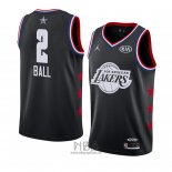 Camiseta All Star 2019 Los Angeles Lakers Lonzo Ball NO 2 Negro