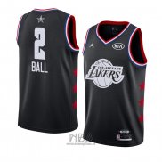 Camiseta All Star 2019 Los Angeles Lakers Lonzo Ball NO 2 Negro
