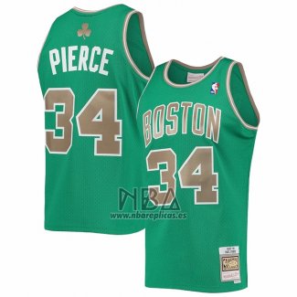 Camiseta Boston Celtics Paul Pierce NO 34 Mitchell & Ness 2007-08 Verde