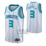 Camiseta Charlotte Hornets Terry Rozier III NO 3 Association 2020-21 Blanco