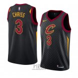 Camiseta Cleveland Cavaliers Marquese Chriss NO 3 Statement 2018 Negro