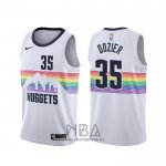 Camiseta Denver Nuggets P.j. Dozier NO 35 Ciudad Blanco