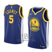 Camiseta Golden State Warriors Kevon Looney NO 5 Icon 2018 Azul