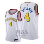 Camiseta Golden State Warriors Omari Spellman NO 4 Classic Edition Blanco