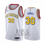 Camiseta Golden State Warriors Stephen Curry NO 30 Classic 2019-20 Blanco