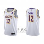 Camiseta Los Angeles Lakers Kendrick Nunn NO 12 Association 2021-22 Blanco