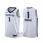 Camiseta Memphis Grizzlies Kyle Anderson NO 1 Association Blanco