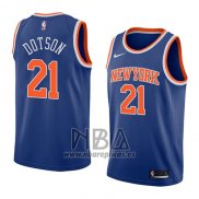 Camiseta New York Knicks Damyean Dotson NO 21 Icon 2018 Azul