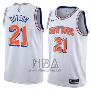 Camiseta New York Knicks Damyean Dotson NO 21 Statement 2018 Blanco