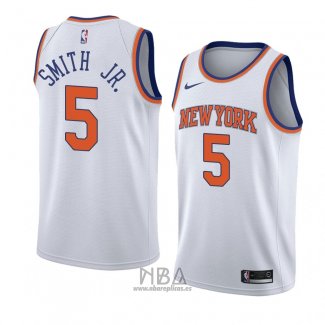 Camiseta New York Knicks Dennis Smith Jr. NO 5 Statement 2018 Blanco