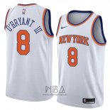 Camiseta New York Knicks Johnny O'bryant III NO 8 Statement 2018 Blanco