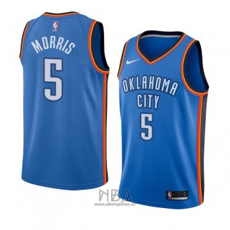 Camiseta Oklahoma City Thunder Markieff Morris NO 5 Icon 2018 Azul