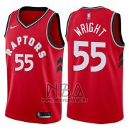 Camiseta Toronto Raptors Delon Wright NO 55 Icon 2017-18 Rojo