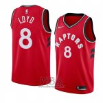 Camiseta Toronto Raptors Jordan Loyd NO 8 Icon 2018 Rojo