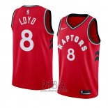 Camiseta Toronto Raptors Jordan Loyd NO 8 Icon 2018 Rojo