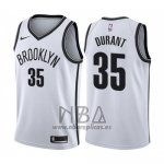 Camiseta Brooklyn Nets Kevin Durant NO 35 Association 2019-20 Blanco