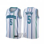 Camiseta Charlotte Hornets Nicolas Batum NO 5 Classic Blanco