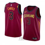 Camiseta Cleveland Cavaliers Marquese Chriss NO 3 Icon 2018 Rojo
