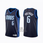 Camiseta Dallas Mavericks Kristaps Porzingis NO 6 Earned 2020-21 Azul