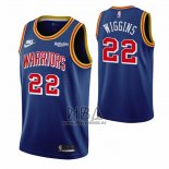Camiseta Golden State Warriors Andrew Wiggins NO 22 75th Anniversary Azul