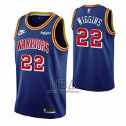 Camiseta Golden State Warriors Andrew Wiggins NO 22 75th Anniversary Azul
