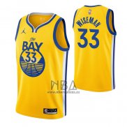 Camiseta Golden State Warriors James Wiseman NO 33 Statement 2020 Amarillo
