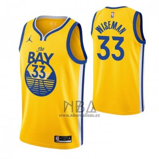 Camiseta Golden State Warriors James Wiseman NO 33 Statement 2020 Amarillo