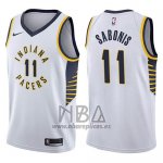 Camiseta Indiana Pacers Domantas Sabonis NO 11 Association 2017-18 Blanco