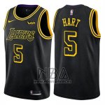 Camiseta Los Angeles Lakers Josh Hart NO 5 Ciudad 2018 Negro