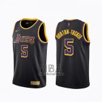 Camiseta Los Angeles Lakers Talen Horton-Tucker NO 5 Earned 2020-21 Negro