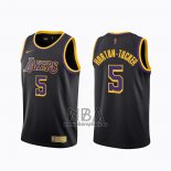 Camiseta Los Angeles Lakers Talen Horton-Tucker NO 5 Earned 2020-21 Negro