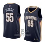 Camiseta New Orleans Pelicans E'twaun Moore NO 55 Icon 2018 Azul