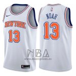 Camiseta New York Knicks Joakim Noah NO 13 Statement 2017-18 Blanco