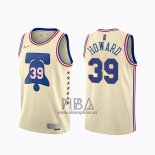 Camiseta Philadelphia 76ers Dwight Howard NO 39 Earned 2020-21 Crema