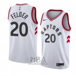 Camiseta Toronto Raptors Kay Felder NO 20 Association 2018 Blanco