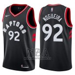 Camiseta Toronto Raptors Lucas Nogueira NO 92 Statement 2017-18 Negro
