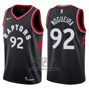 Camiseta Toronto Raptors Lucas Nogueira NO 92 Statement 2017-18 Negro