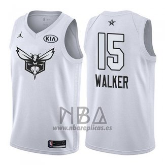 Camiseta All Star 2018 Charlotte Hornets Kemba Walker NO 15 Blanco