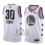 Camiseta All Star 2019 Golden State Warriors Stephen Curry NO 30 Blanco