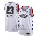 Camiseta All Star 2019 New Orleans Pelicans Anthony Davis NO 23 Blanco