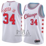Camiseta Chicago Bulls Wendell Carter Jr. NO 34 Ciudad 2018 Blanco
