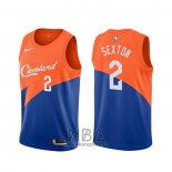 Camiseta Cleveland Cavaliers Collin Sexton NO 2 Ciudad Azul