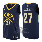 Camiseta Denver Nuggets Jamal Murray NO 27 Ciudad NO 27 2017-18 Azul