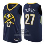 Camiseta Denver Nuggets Jamal Murray NO 27 Ciudad NO 27 2017-18 Azul