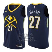 Camiseta Denver Nuggets Jamal Murray NO 27 Ciudad NO 27 2017-18 Azul