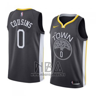 Camiseta Golden State Warriors Demarcus Cousins NO 0 Statement 2018-19 Negro