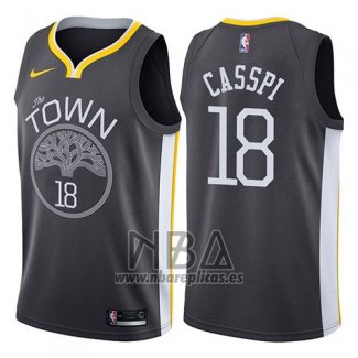 Camiseta Golden State Warriors Omri Casspi NO 18 Statement 2017-18 Gris